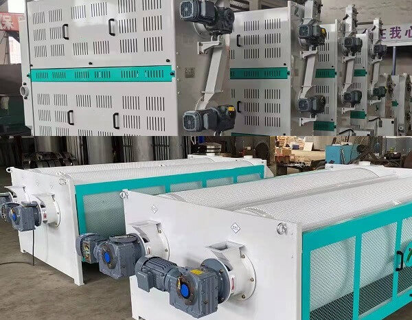 蘇州邁傳KAF斜齒輪直角減速機(jī)在大米加工設(shè)備上的批量使用